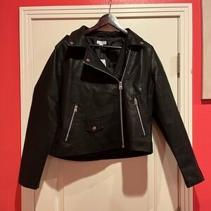 NWT TOPSHOP LEATHER JACKET